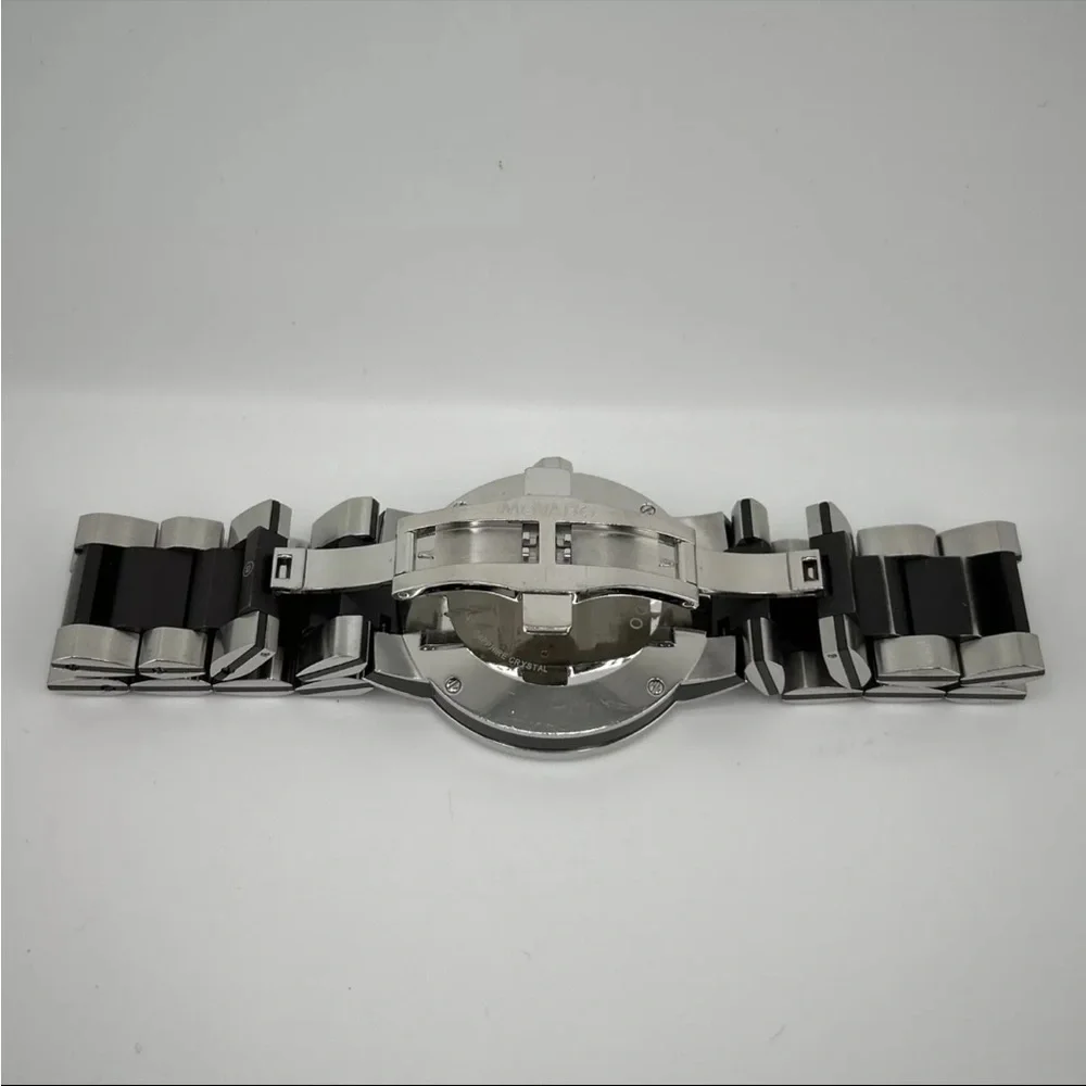 Movado Black and Silver Watch